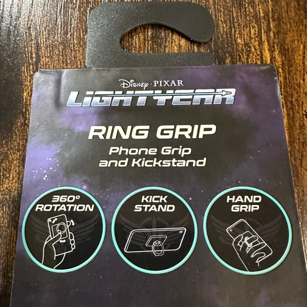 Disney Pixar Buzz Lightyear Ring Grip/Hand Grip Kickstand NWT